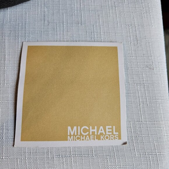 Michael Kors EUC Black Leather Ring Tote Dustbag Shoulder Handbag-Item#719 - Picture 7 of 8